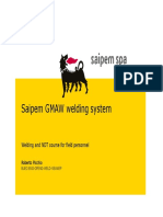 Saipem Spa Saipem GMAW Welding System We