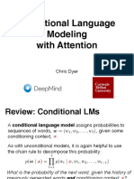 Lecture 8 - Conditional Language Modeling with Attention