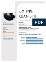 NGUYEN XUAN BINH - 12418064 CV For Life Cycle Specialist Position