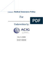Visitor Medical Insurance Policy - ACIG