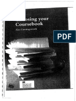 Choosing Your Coursebook Alan Cunningsworth