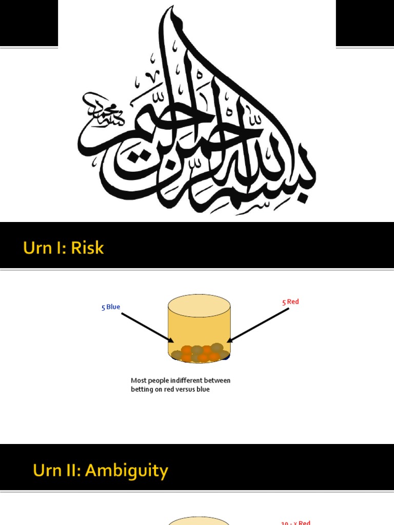Ambiguity Aversion Bias | PDF