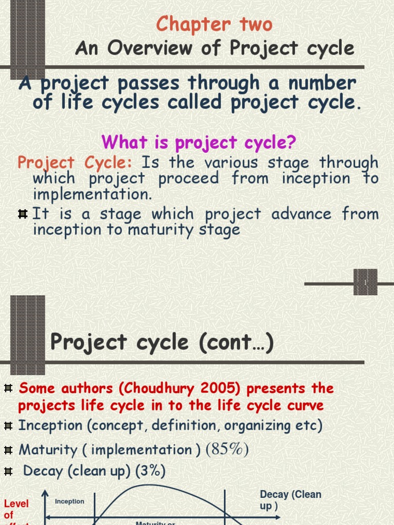 Cahpet II An Overview of Project Cycle | PDF | Feasibility Study ...