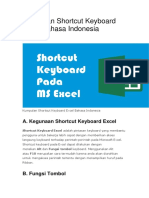Kumpulan Shortcut Keyboard Excel Bahasa Indonesia