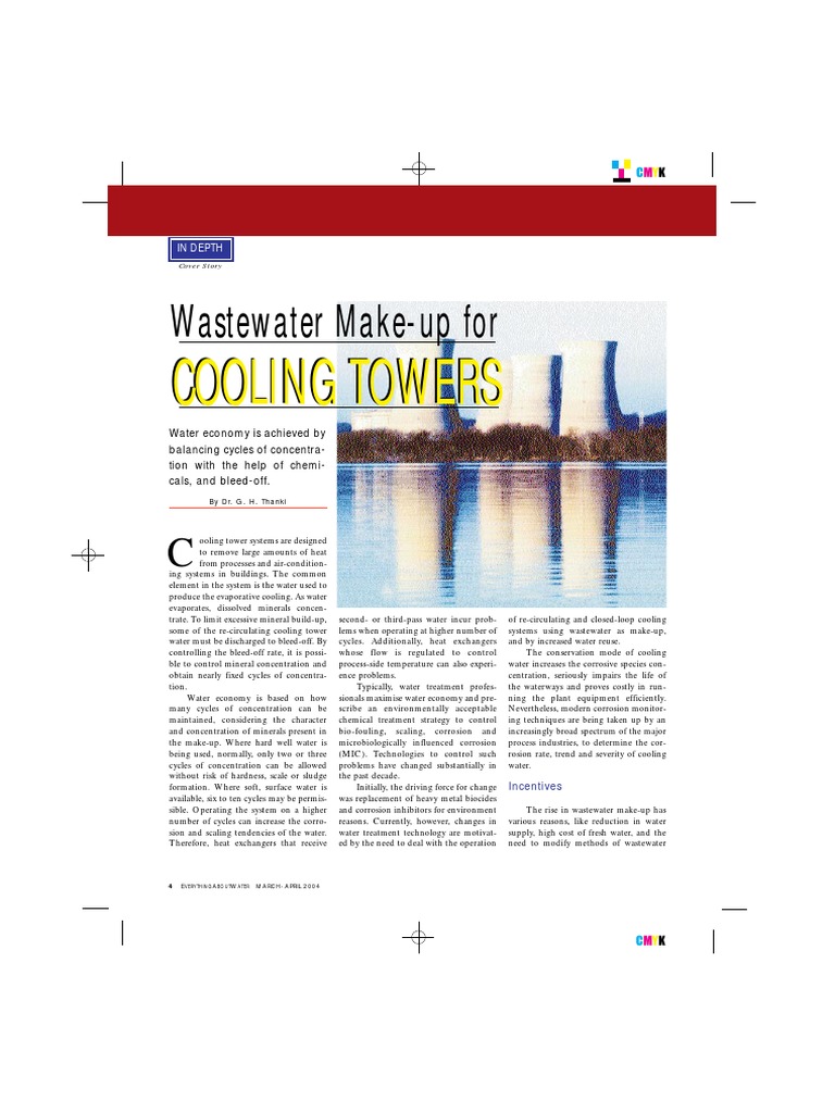 Wastewater Treatment in Cooling Towers | PDF | Corrosion | Water