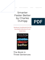 Book Summary - Smarter Faster Better by Charles Duhigg