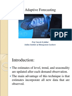 Adaptive Forecasting SKJ