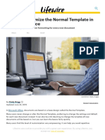 How to Customize the Normal Template in Microsoft Office