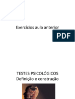 Testes Psicológicos: Definição e Construção