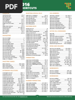 Excel 2016 Keyboard Shortcuts Cheat Sheet