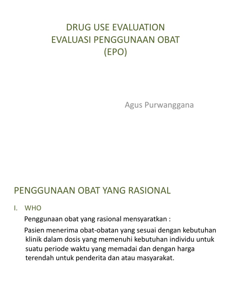 Drug Use Evaluation PDF