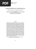 Modeling and Simulation of A Hydrocracking Unit