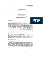 (print) Cognitive grammar pedagogical grammar and English prepositions