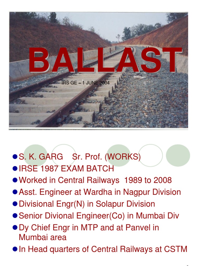 BALLAST Specifications PDF Friction Applied And Interdisciplinary