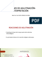 REACCIONES DE AGLUTINACIÓN- INTERPRETACIÓN final