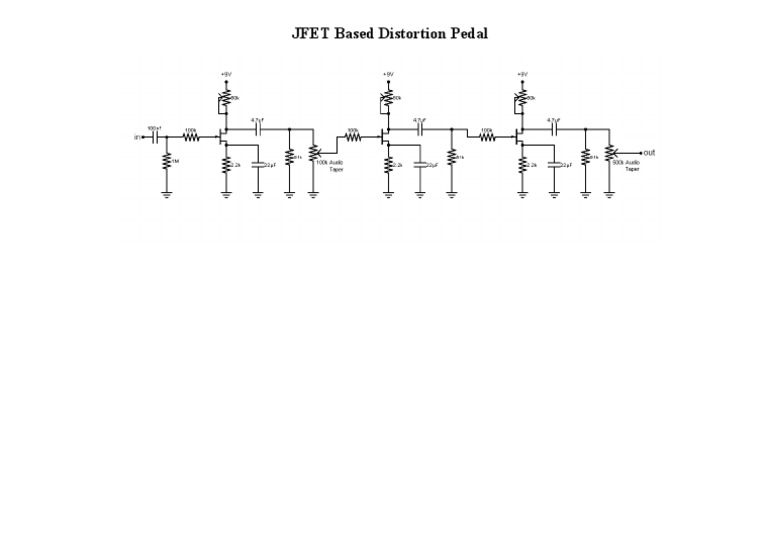JFET Based Distortion Schematic PDF