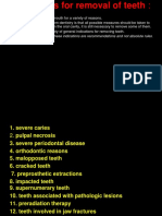 1 - Indications For Removal of Teeth