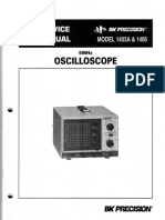 Bk-Precision 1403a 1405 10mv 5mhz Oscilloscope 1985 SM