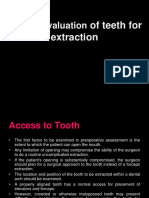 3 Clinical Evaluation of Teeth For Extraction