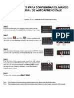 Instrucciones Mando Autoaprendizaje