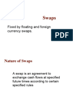 Swaps: Fixed by Floating and Foreign Currency Swaps