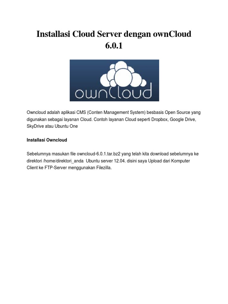Instalasi OwnCloud di Ubuntu Server | PDF | Griya & Taman | Teknologi ...