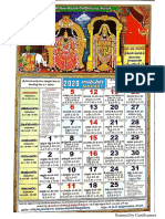 TTD Telugu Calendar 2020