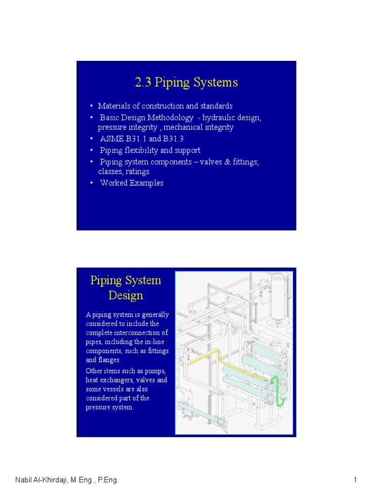 Piping System Design and Standards | PDF | Deformation (Engineering ...