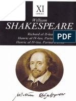 Opere XI Richard Al II-lea, Henric Al IV-lea - William Shakespeare