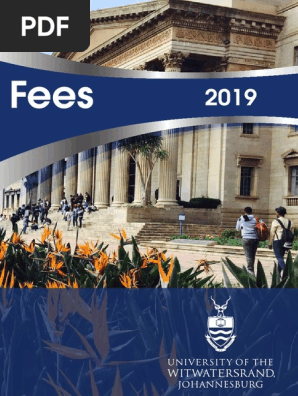 19 Wits Fees Book Postgraduate Education Thesis