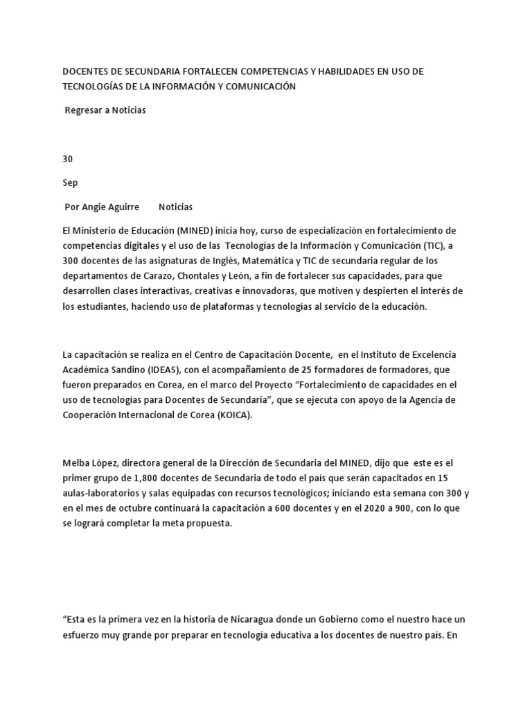 Koika PDF Tecnología de información y comunicaciones Educación