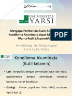 Mengapa Pemberian Asam Asetat pada Kondiloma Akuminata dapat Mengasilkan Warna Putih