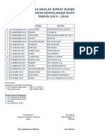 Jadwal Khotib Masjid