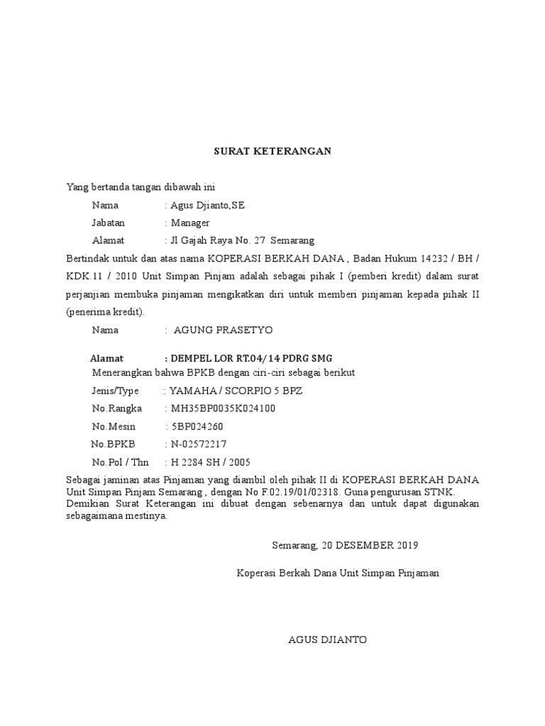 Surat Perpanjangan Stnk Pdf vrogue.co