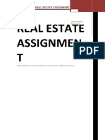 Real Estate Assignmen T
