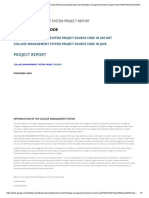 College Management System Project Report PDF
