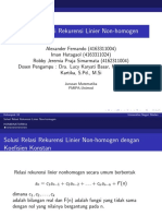 Solusi Relasi Rekurensi Non-Homogen - PDF