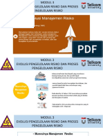 Modul 3 Evolusi Pengelolaan Risiko Dan Proses Pengelolaan Risiko PDF