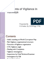 Vigilance in Railways IRICEN GR B Integrated Course - Sep13
