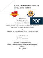 A Project On Human Resource Department I PDF