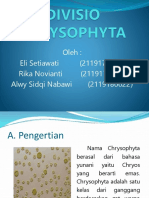 Botani Cryptogamae (CHRYSOPHYTA)