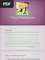 Client Consultation