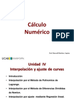Unidad IV Interpolacion y Ajuste de Curvas PDF