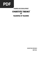 Cognitive Theory of Transfer of Learning - PDF