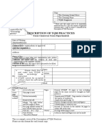 DP Front Page of Description of TQM Practices ENG2019