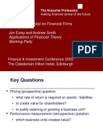 Cost Capital Financial Firms