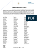 Acknowledgement To Our Reviewers - 2018 - Journal of Hepatology PDF