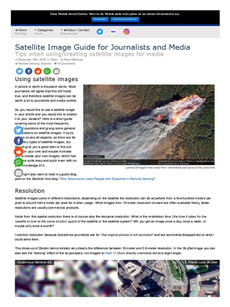 Satellite Image Guide For Journalists and Media - Pierre Markuse | PDF ...