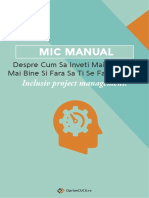 eBook Mic Manual Despre Cum Sa Inveti Mai Repede Mai Bine Si Fara Sa Ti Se Faca Greata. Inclusiv Project Management