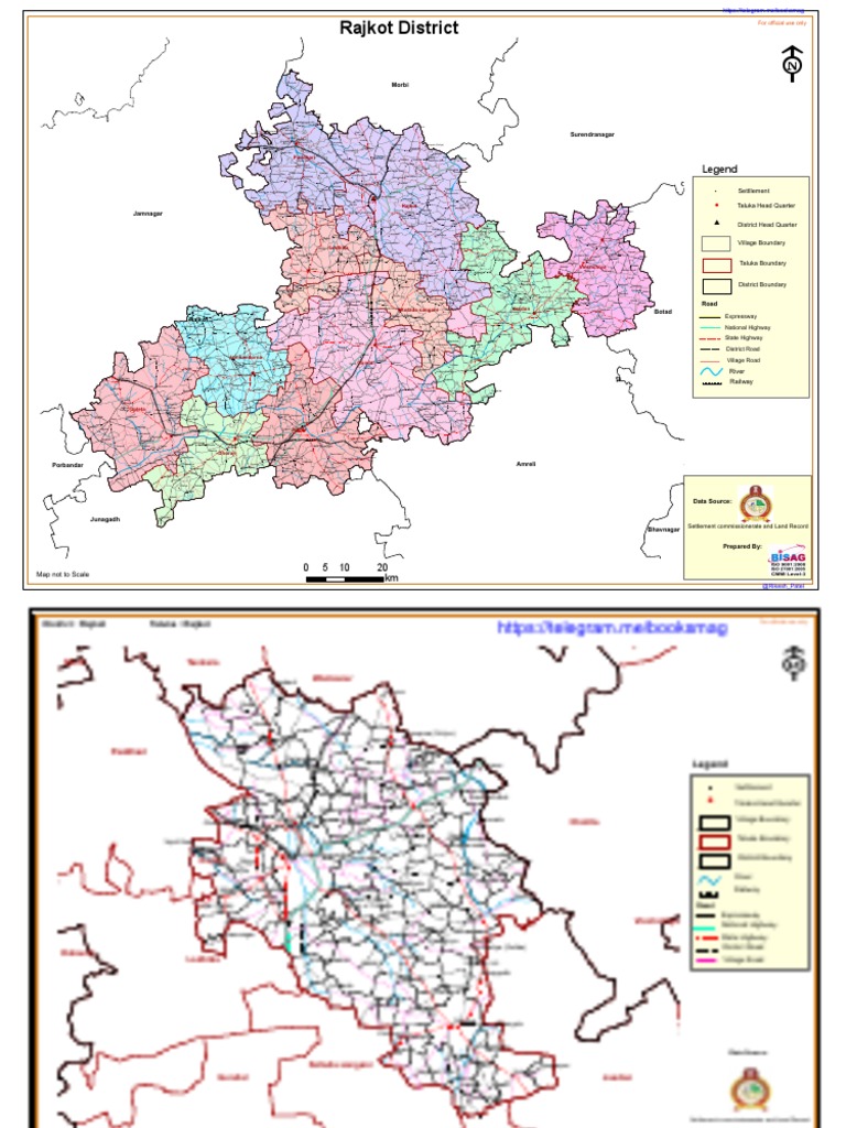 Rajkot District Map With Villages Rajkot District Map | Pdf